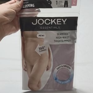 Jockey Essentials Lavender Seamfree Slimming HW LL Shorts No Roll Wai…
